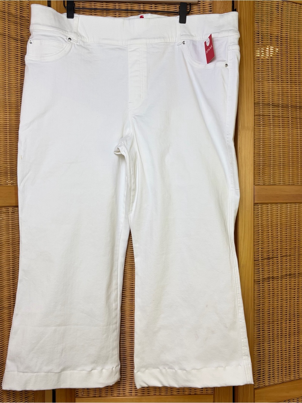 NEW White Spanx Flare Jeans sz Petite 3X NWT plus size